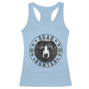 Bear Hunter Racerback Tank Top Funny Hunting Season Gift - Print Your Wear