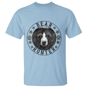 Bear Hunter T Shirt Funny Hunting Season Gift TS12 Light Blue Print Your Wear