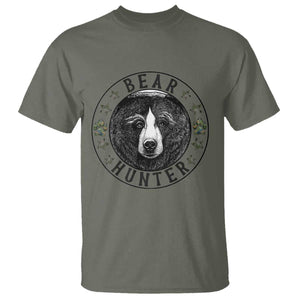 Bear Hunter T Shirt Funny Hunting Season Gift TS12 Military Green Print Your Wear