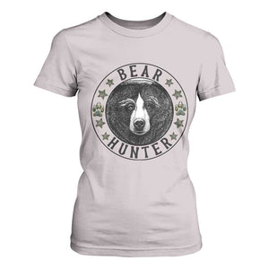 Bear Hunter T Shirt For Women Funny Hunting Season Gift TS12 Ice Gray Print Your Wear