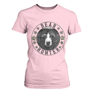Bear Hunter T Shirt For Women Funny Hunting Season Gift TS12 Light Pink Print Your Wear