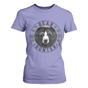 Bear Hunter T Shirt For Women Funny Hunting Season Gift TS12 Violet Print Your Wear