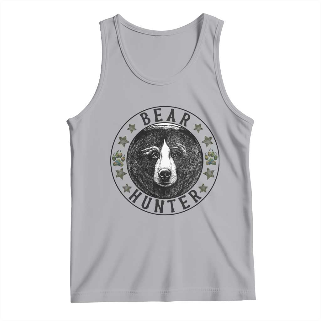 Bear Hunter Tank Top Funny Hunting Season Gift TS12 Athletic Heather Print Your Wear