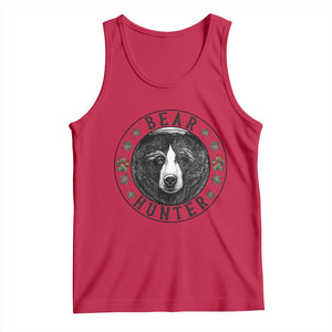 Bear Hunter Tank Top Funny Hunting Season Gift TS12 Red Print Your Wear