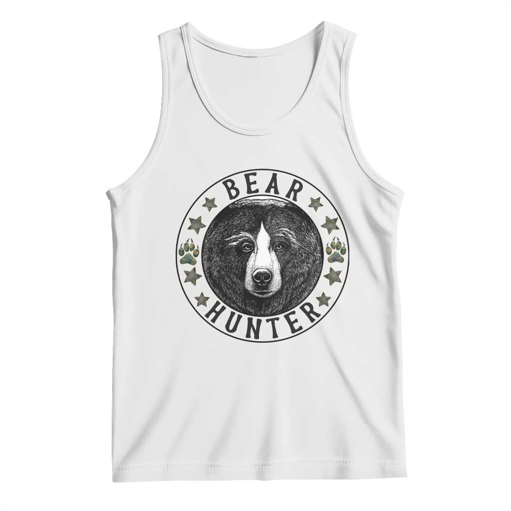 Bear Hunter Tank Top Funny Hunting Season Gift TS12 White Print Your Wear