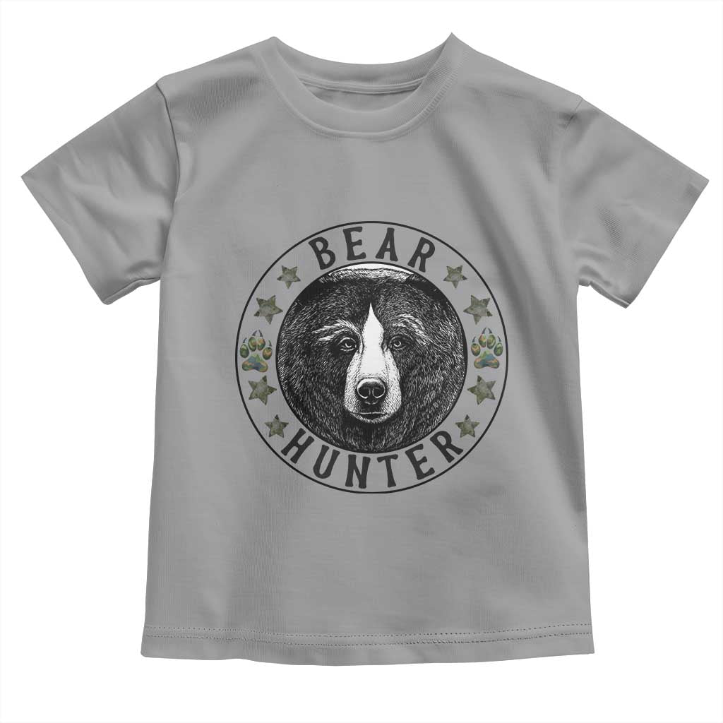 Bear Hunter Toddler T Shirt Funny Hunting Season Gift TS12 Sport Gray Print Your Wear