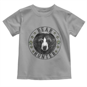 Bear Hunter Toddler T Shirt Funny Hunting Season Gift TS12 Sport Gray Print Your Wear