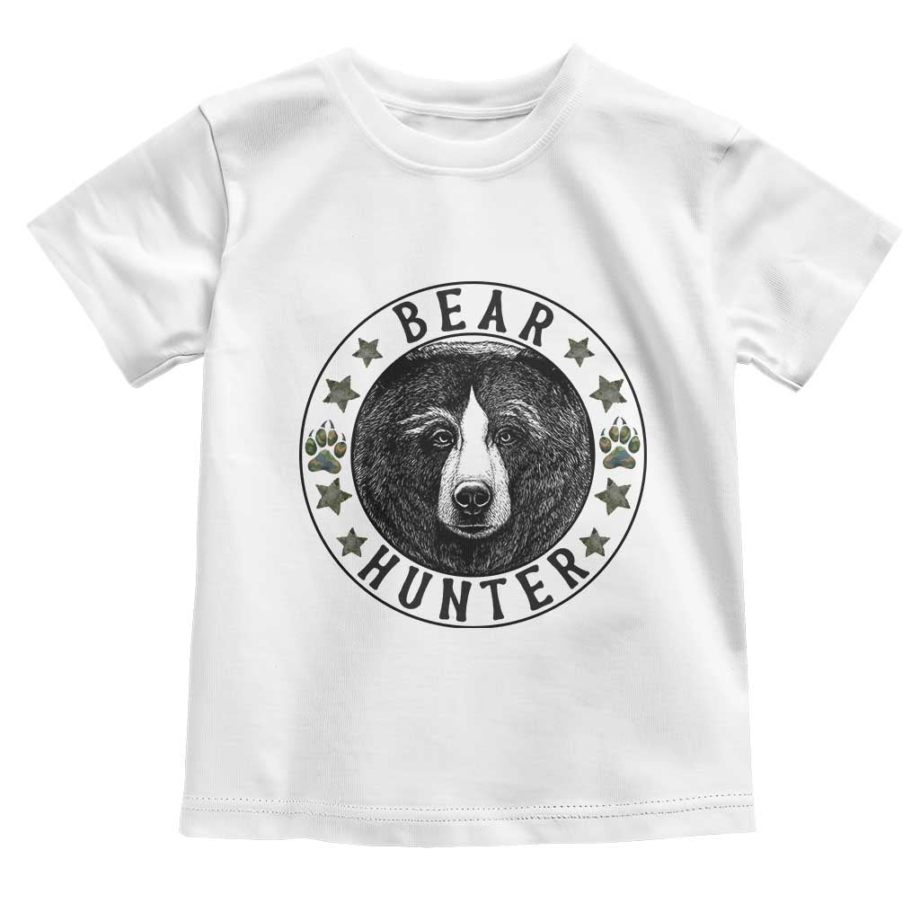 Bear Hunter Toddler T Shirt Funny Hunting Season Gift TS12 White Print Your Wear