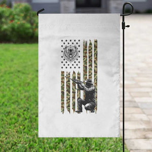 Bear Hunting Garden Flag Camo American Flag Hunter Gift TS12 Print Your Wear