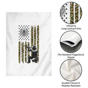 Bear Hunting Garden Flag Camo American Flag Hunter Gift TS12 Print Your Wear
