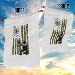 Bear Hunting Garden Flag Camo American Flag Hunter Gift TS12 Print Your Wear