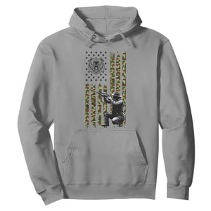Bear Hunting Hoodie Camo American Flag Hunter Gift TS12 Sport Gray Print Your Wear