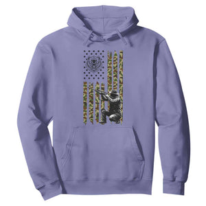 Bear Hunting Hoodie Camo American Flag Hunter Gift TS12 Violet Print Your Wear