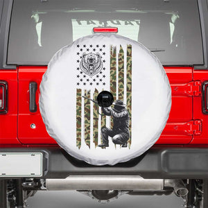 Bear Hunting Spare Tire Cover Camo American Flag Hunter Gift TS12 White Print Your Wear