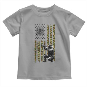 Bear Hunting Toddler T Shirt Camo American Flag Hunter Gift TS12 Sport Gray Print Your Wear
