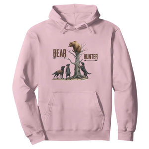 Bear Hunter Hoodie Black Lab Retriever Funny Hunting Gift TS12 Light Pink Print Your Wear