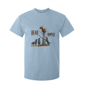 Bear Hunter T Shirt For Kid Black Lab Retriever Funny Hunting Gift TS12 Light Blue Print Your Wear