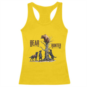 Bear Hunter Racerback Tank Top Black Lab Retriever Funny Hunting Gift - Print Your Wear