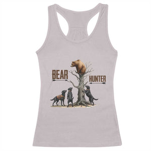 Bear Hunter Racerback Tank Top Black Lab Retriever Funny Hunting Gift - Print Your Wear