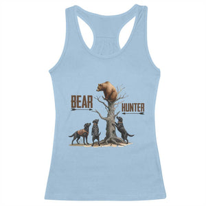 Bear Hunter Racerback Tank Top Black Lab Retriever Funny Hunting Gift - Print Your Wear