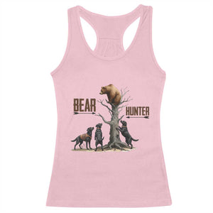 Bear Hunter Racerback Tank Top Black Lab Retriever Funny Hunting Gift - Print Your Wear