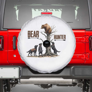 Bear Hunter Spare Tire Cover Black Lab Retriever Funny Hunting Gift TS12 White Print Your Wear