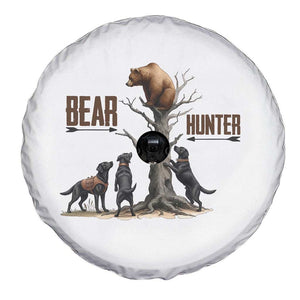 Bear Hunter Spare Tire Cover Black Lab Retriever Funny Hunting Gift TS12 Print Your Wear