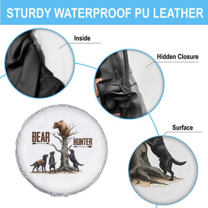 Bear Hunter Spare Tire Cover Black Lab Retriever Funny Hunting Gift TS12 Print Your Wear