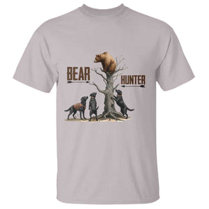 Bear Hunter T Shirt Black Lab Retriever Funny Hunting Gift TS12 Ice Gray Print Your Wear