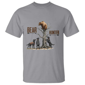 Bear Hunter T Shirt Black Lab Retriever Funny Hunting Gift TS12 Sport Gray Print Your Wear