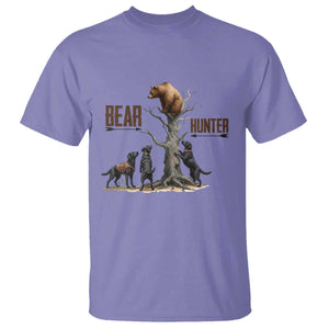 Bear Hunter T Shirt Black Lab Retriever Funny Hunting Gift TS12 Violet Print Your Wear
