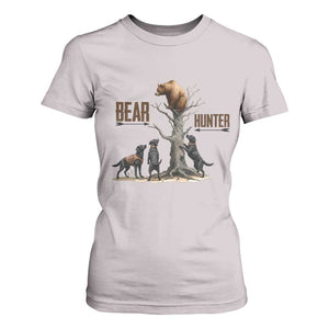 Bear Hunter T Shirt For Women Black Lab Retriever Funny Hunting Gift TS12 Ice Gray Print Your Wear