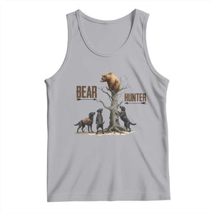 Bear Hunter Tank Top Black Lab Retriever Funny Hunting Gift TS12 Athletic Heather Print Your Wear