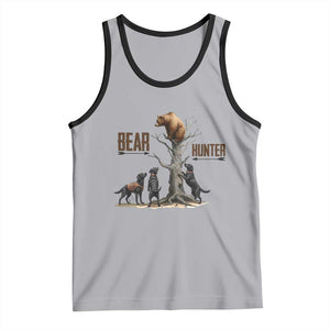 Bear Hunter Tank Top Black Lab Retriever Funny Hunting Gift TS12 Athletic Heather Black Print Your Wear