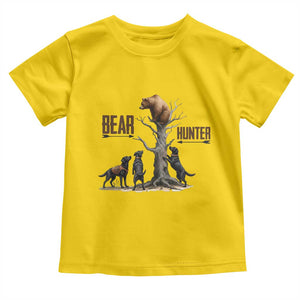 Bear Hunter Toddler T Shirt Black Lab Retriever Funny Hunting Gift TS12 Daisy Print Your Wear