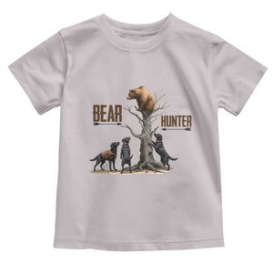 Bear Hunter Toddler T Shirt Black Lab Retriever Funny Hunting Gift TS12 Ice Gray Print Your Wear