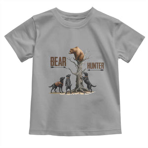 Bear Hunter Toddler T Shirt Black Lab Retriever Funny Hunting Gift TS12 Sport Gray Print Your Wear