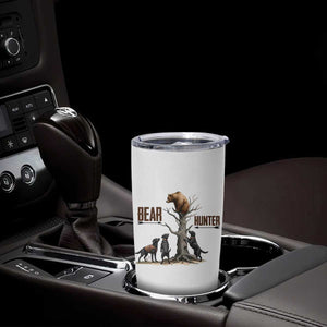 Bear Hunter Tumbler Cup Black Lab Retriever Funny Hunting Gift - Print Your Wear