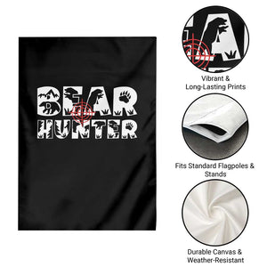 Bear Hunter Garden Flag Outdoor Adventure Gift TS12 Print Your Wear