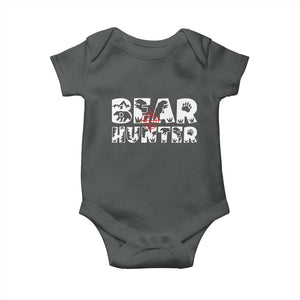 Bear Hunter Baby Onesie Outdoor Adventure Gift TS12 Dark Heather Print Your Wear