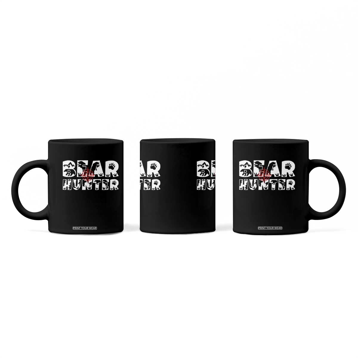 Bear Hunter Coffee Mug Outdoor Adventure Gift TS12 Print Your Wear