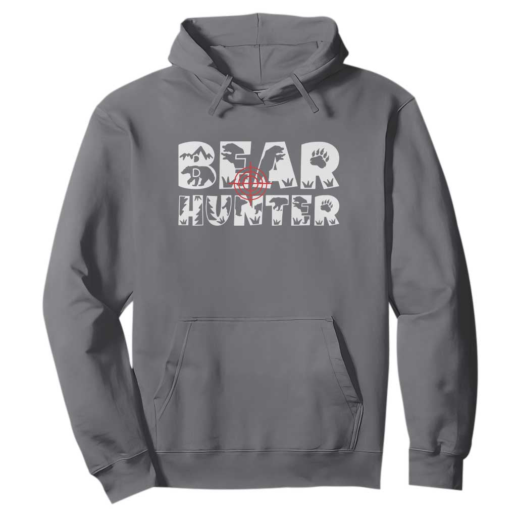 Bear Hunter Hoodie Outdoor Adventure Gift TS12 Charcoal Print Your Wear