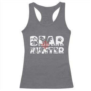 Bear Hunter Racerback Tank Top Outdoor Adventure Gift - Print Your Wear