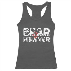 Bear Hunter Racerback Tank Top Outdoor Adventure Gift - Print Your Wear