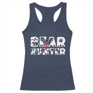 Bear Hunter Racerback Tank Top Outdoor Adventure Gift - Print Your Wear