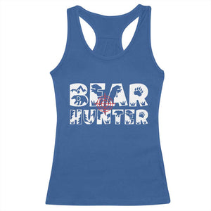 Bear Hunter Racerback Tank Top Outdoor Adventure Gift - Print Your Wear