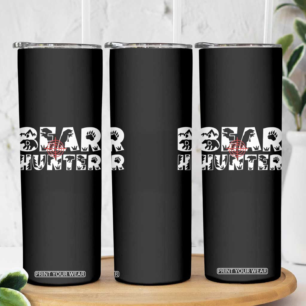 Bear Hunter Skinny Tumbler Outdoor Adventure Gift TS12 Print Your Wear