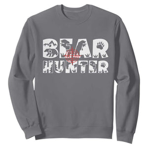 Bear Hunter Sweatshirt Outdoor Adventure Gift - Print Your Wear