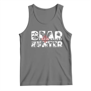 Bear Hunter Tank Top Outdoor Adventure Gift TS12 Black Heather Print Your Wear