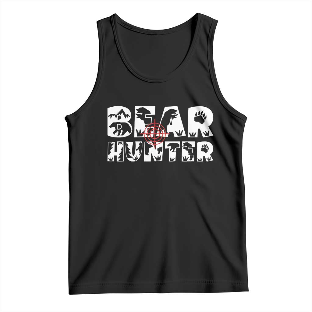 Bear Hunter Tank Top Outdoor Adventure Gift TS12 Black Print Your Wear
